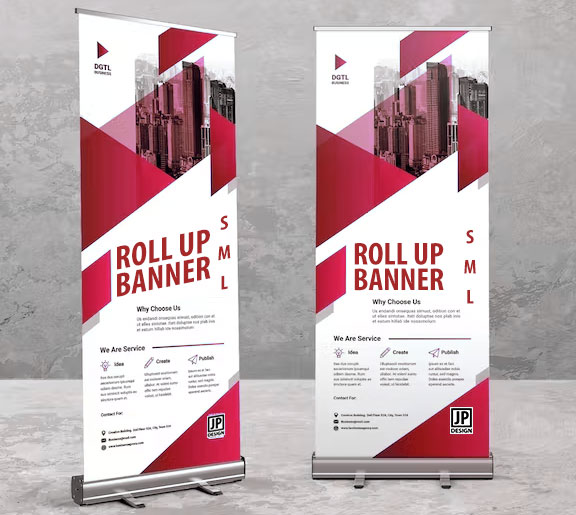 Roll Up Banner S - M - L